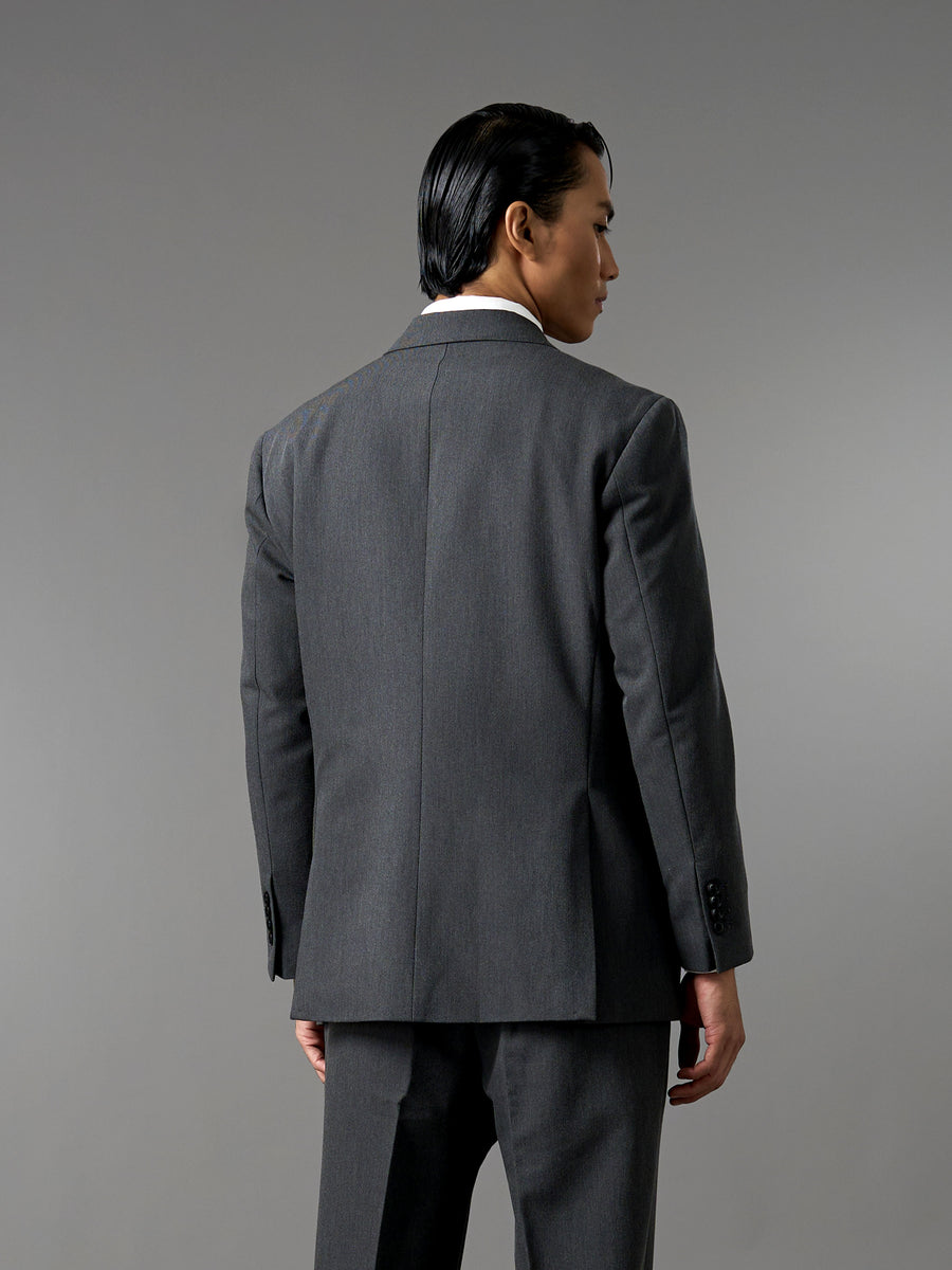 Double Breasted Suit Blazer - Graphite Grey (Regular Fit)