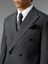 Double Breasted Suit Blazer - Graphite Grey (Regular Fit)