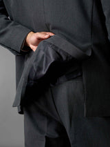 Double Breasted Suit Blazer - Graphite Grey (Regular Fit)