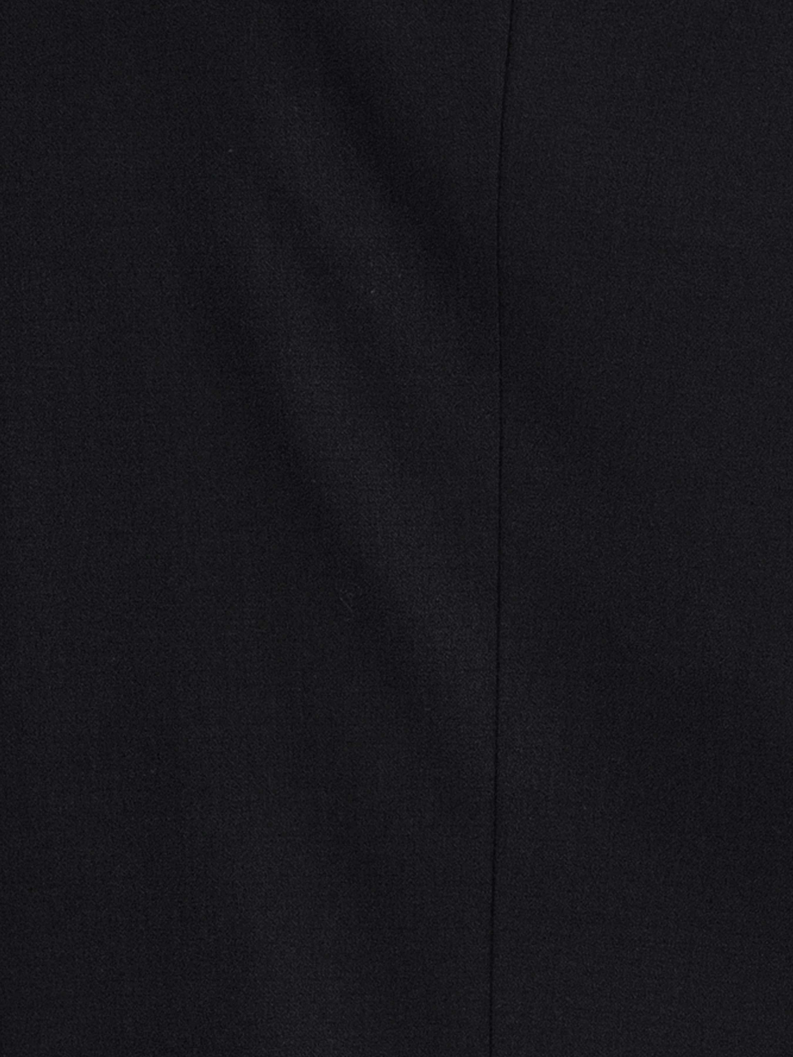 Double Breasted Suit Blazer - Jet Black Plain (Peak Lapel)