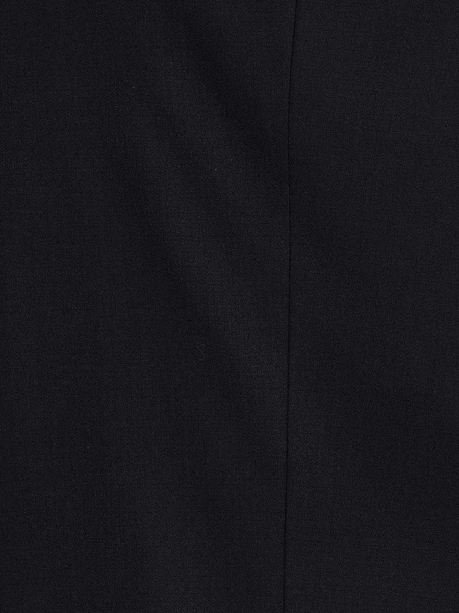 DoubleBreastedSuitBlazerJetBlackPlainPeakLapelInsideMaterial - Zeve