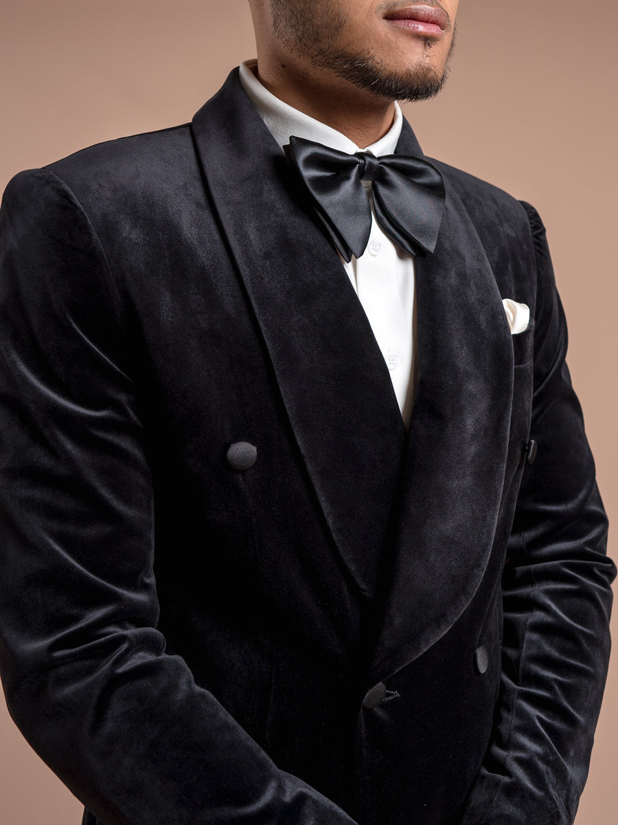 DoubleBreastedTuxedoBlazerVelvetBlackPlain_ShawlLapel_9_04faa74d-4be1-4453-982a-4ce8c527b11b - Zeve