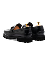 Edmond Bit Loafer - Black Leather (Chunky Sole)