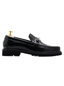 Edmond Bit Loafer - Black Leather (Chunky Sole)