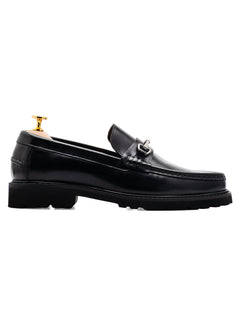 Edmond Bit Loafer - Black Leather (Chunky Sole)
