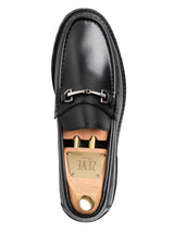 Edmond Bit Loafer - Black Leather (Chunky Sole)
