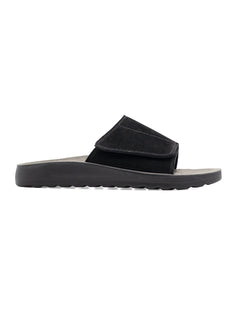 Elan Sandal - Black Suede Leather