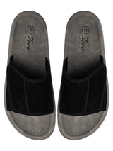 Elan Sandal - Black Suede Leather