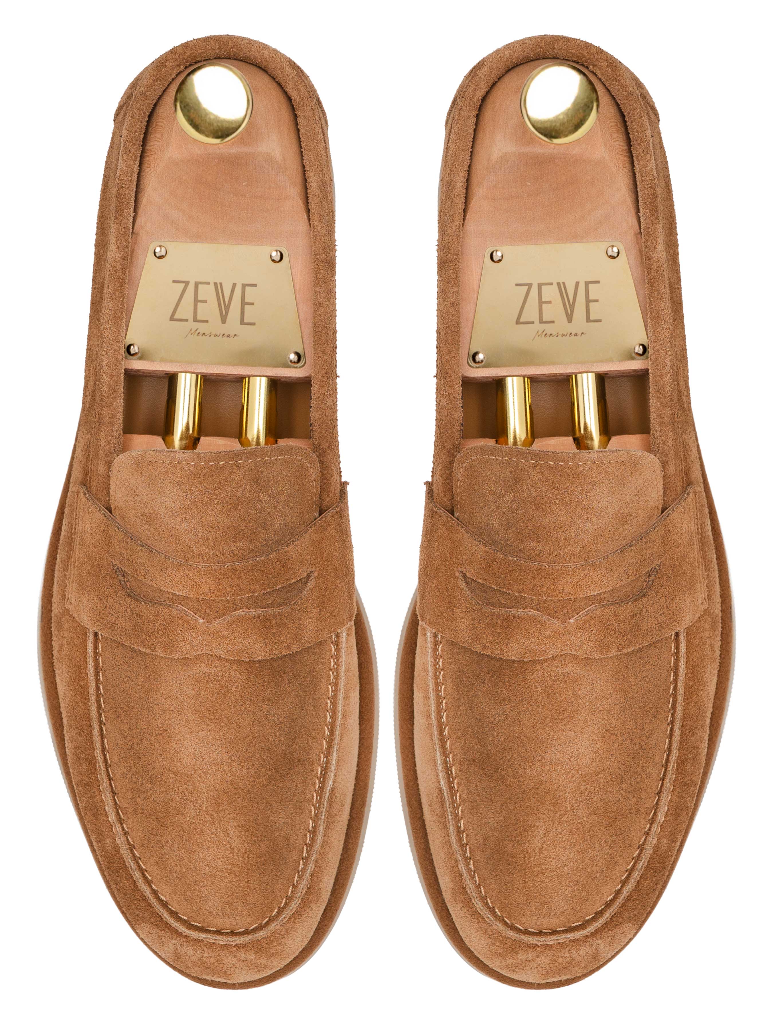 Eldon Penny Loafer - Brown Suede Leather