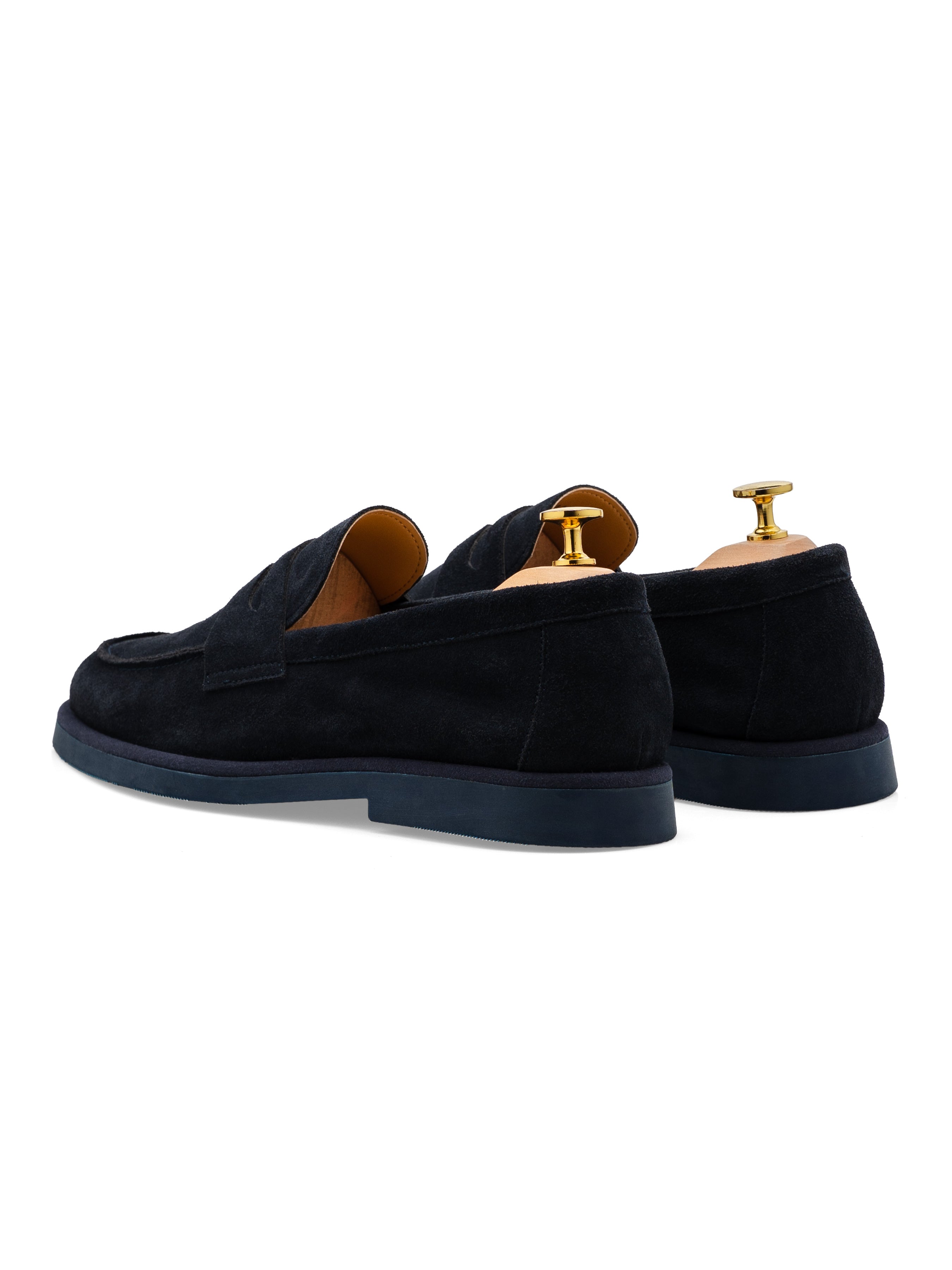 Eldon Penny Loafer - Navy Suede Leather