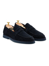 Eldon Penny Loafer - Navy Suede Leather
