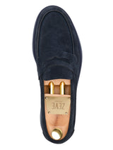 Eldon Penny Loafer - Navy Suede Leather