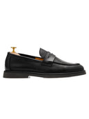 Eldon Penny Loafer - Solid Black Leather
