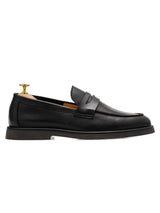 Eldon Penny Loafer - Solid Black Leather