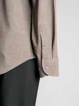 Elio-Formal-Shirt-Coffee-Button-Down-Collar-Sleeve - Zeve