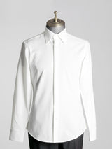 Elio-Formal-Shirt-White-Button-Down-Collar-Front - Zeve
