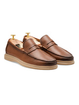 Elvan Penny Loafer - Brown Leather