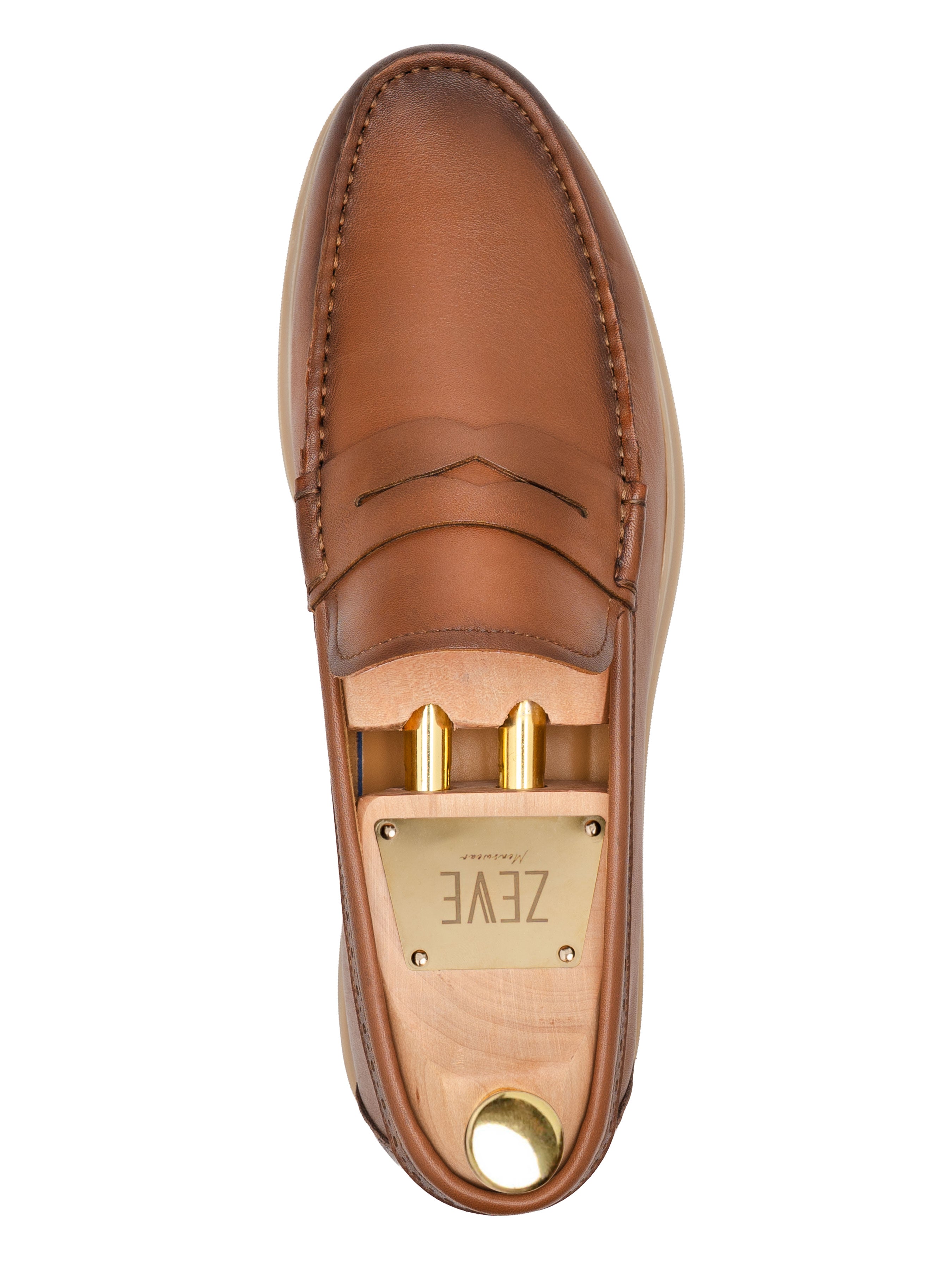 Elvan Penny Loafer - Brown Leather