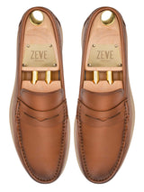 Elvan Penny Loafer - Brown Leather