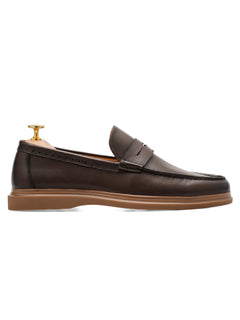 Elvan Penny Loafer - Coffee Leather