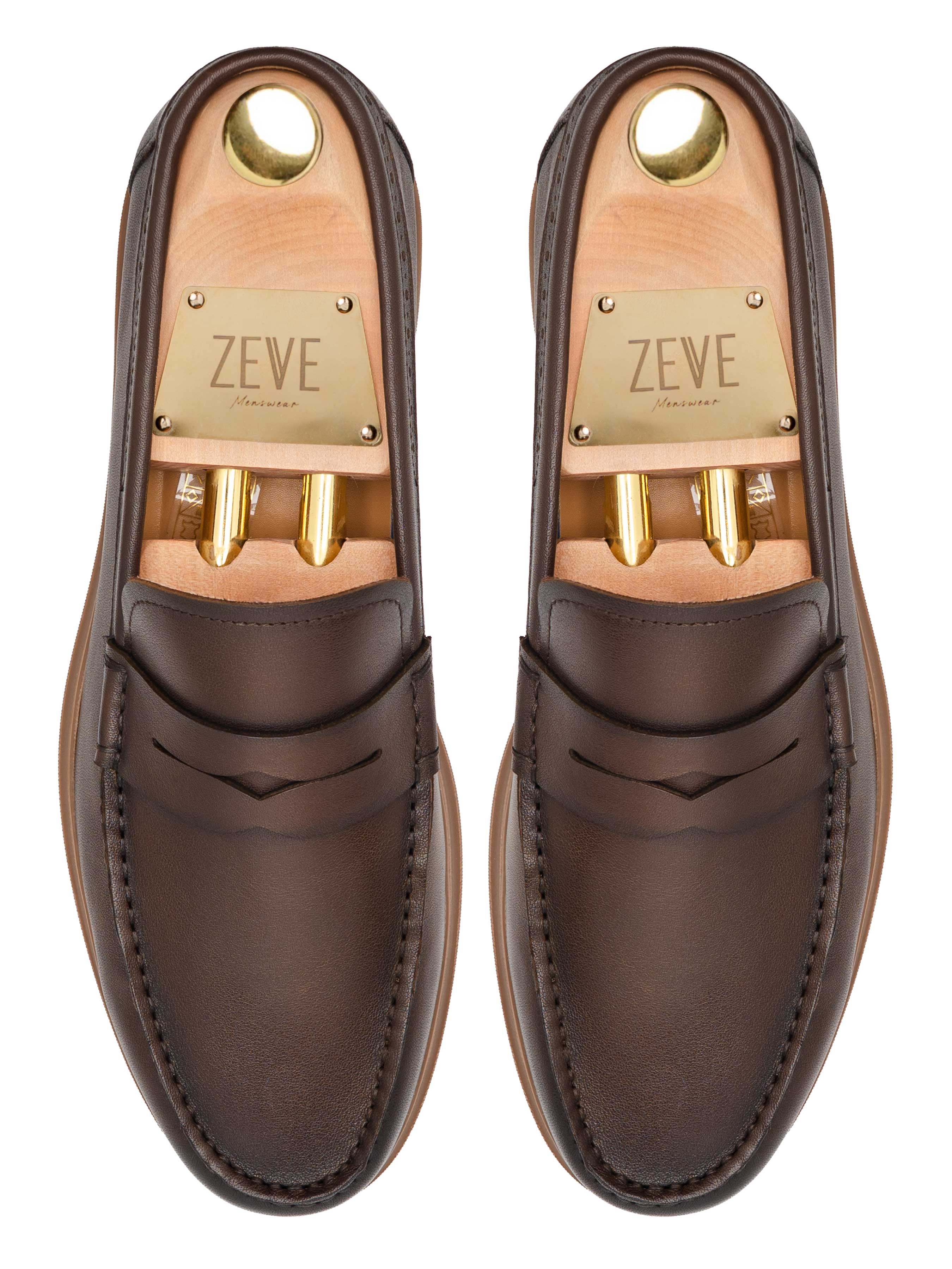 Elvan Penny Loafer - Coffee Leather