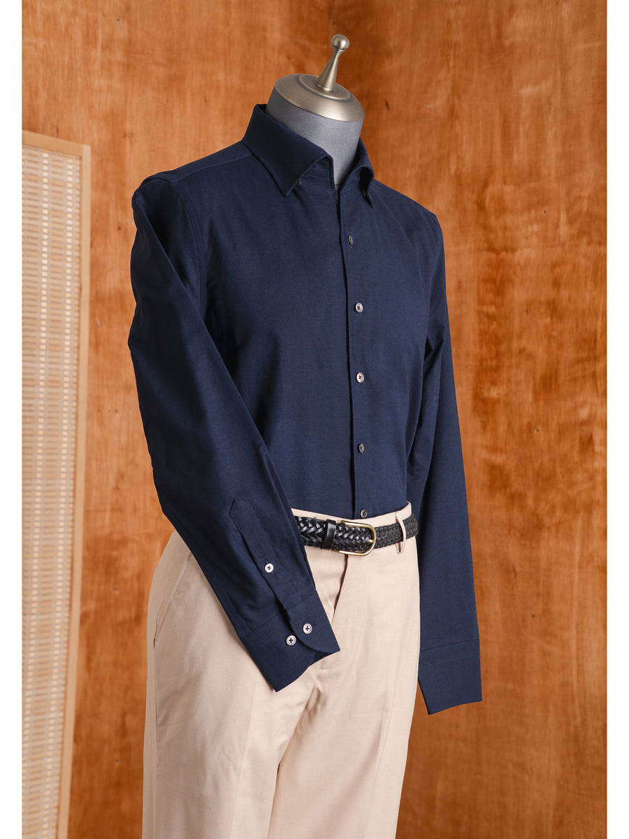 EmanuelFormalShirtNavyBlueOne-pieceCollar02 - Zeve