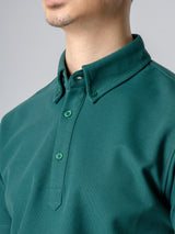 Emerald-Green-Polo-Button-Down-Short-1 - Zeve