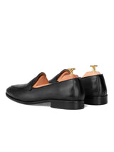 Enzo-Belgian-Loafer-Black-Grey-Back-_1 - Zeve