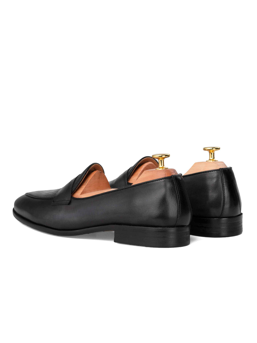 Enzo-Belgian-Loafer-Black-Grey-Back-_1 - Zeve