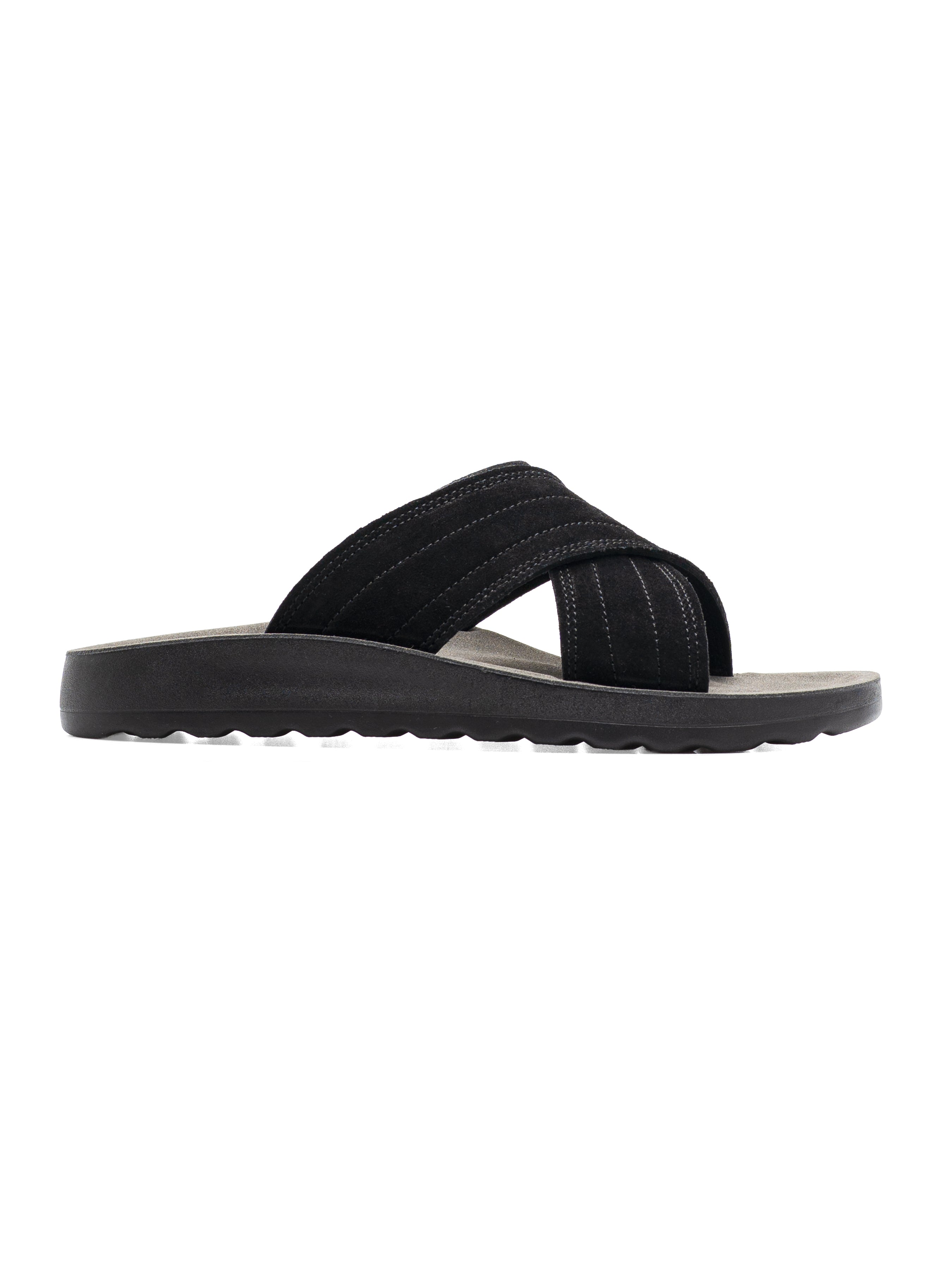 Ethan Sandal - Black Suede Leather