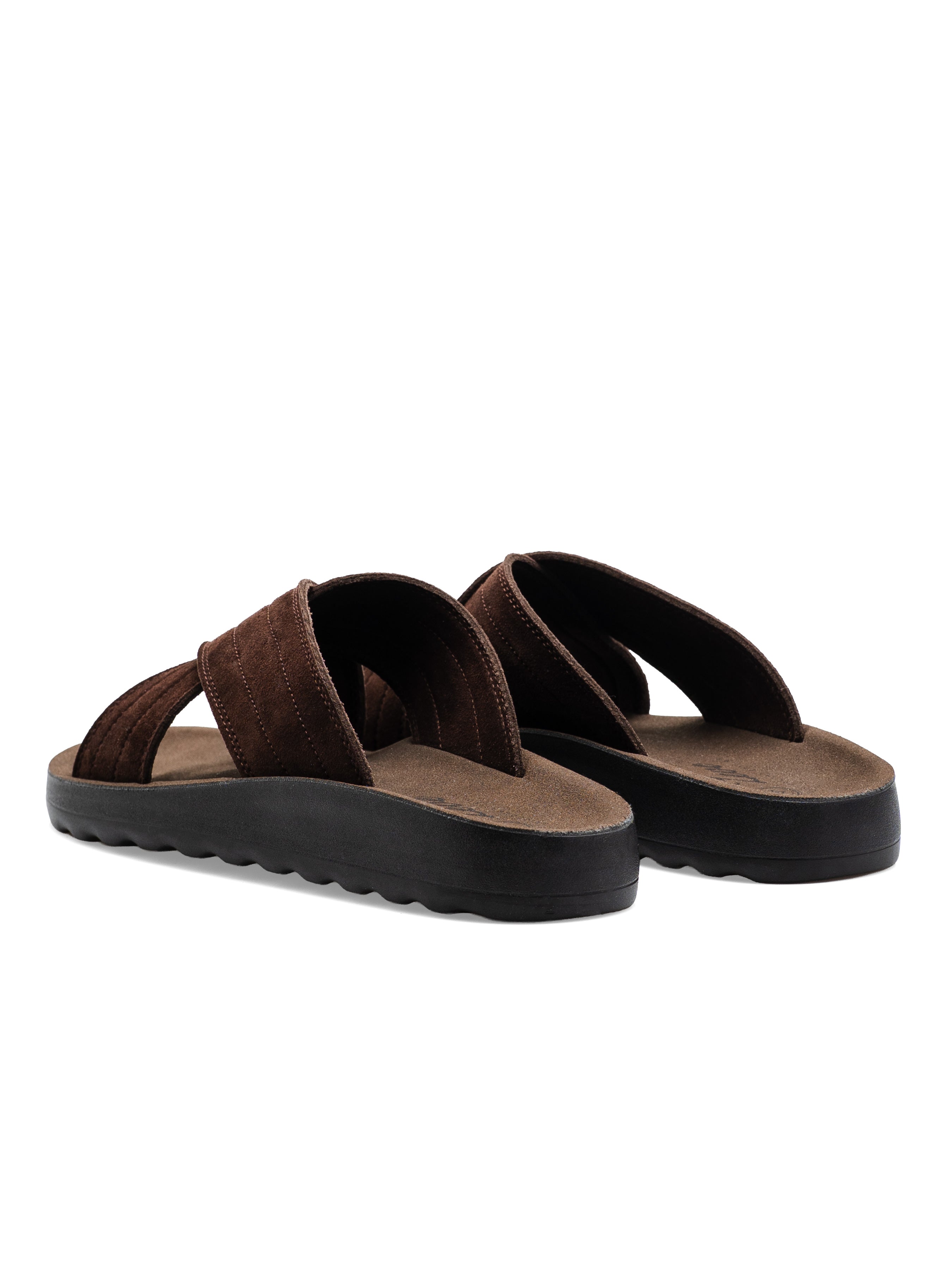 Ethan Sandal - Coffee Suede Leather
