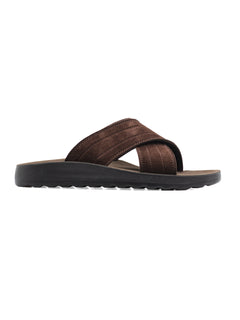 Ethan Sandal - Coffee Suede Leather