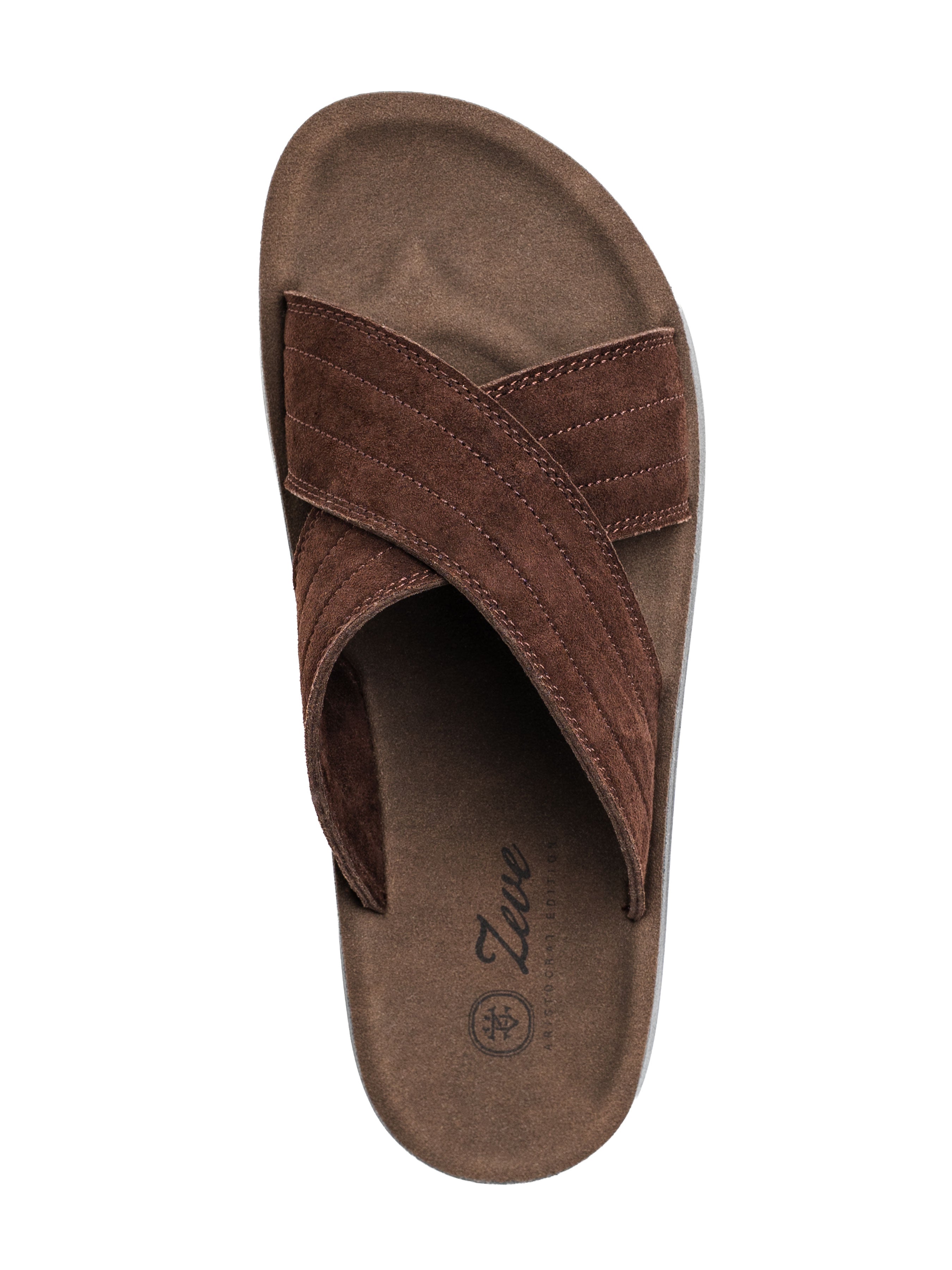 Ethan Sandal - Coffee Suede Leather