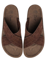 Ethan Sandal - Coffee Suede Leather
