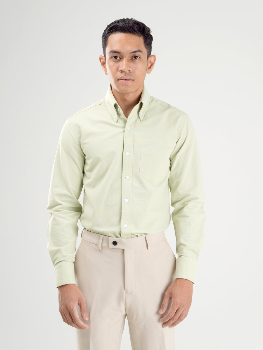 Formal-Shirt-Mint-Green-Oxford-Button-Down-Collar_06 - Zeve