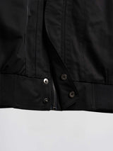 FortisBomberJacketBlackDoubleButton - Zeve