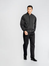 FortisBomberJacketBlackFullbody1 - Zeve