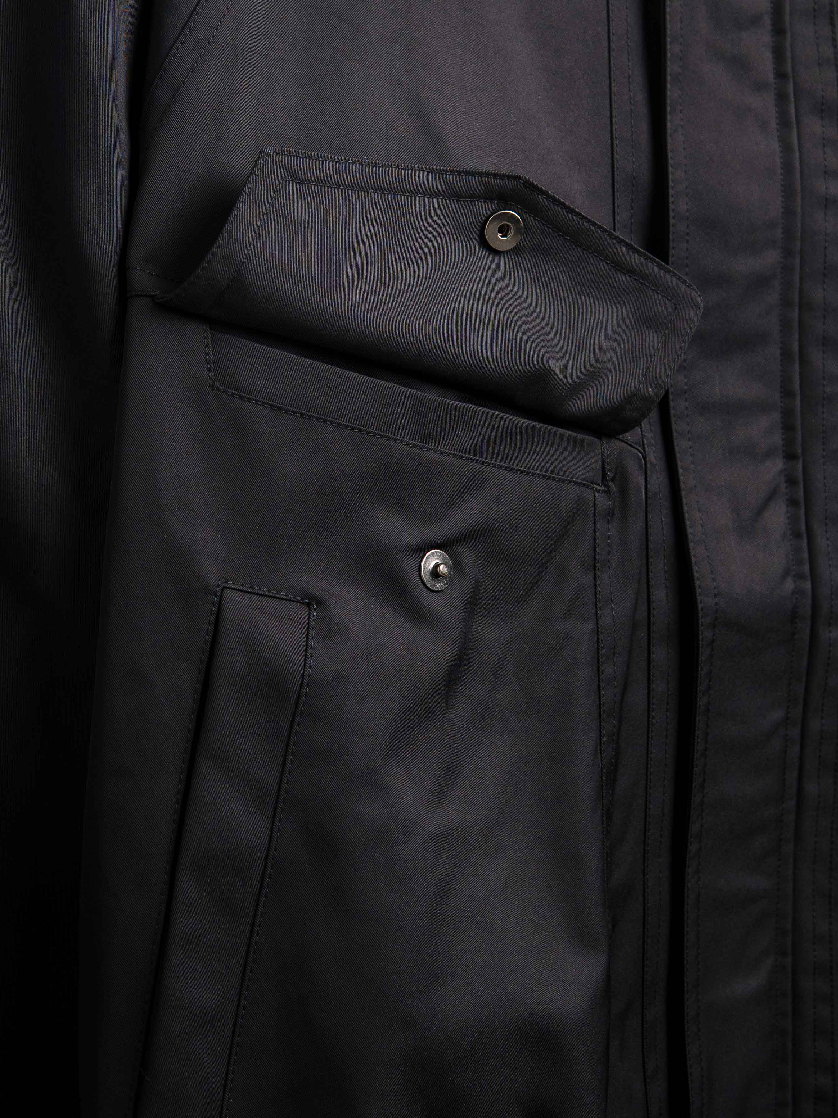 FortisBomberJacketBlackPocketButton - Zeve