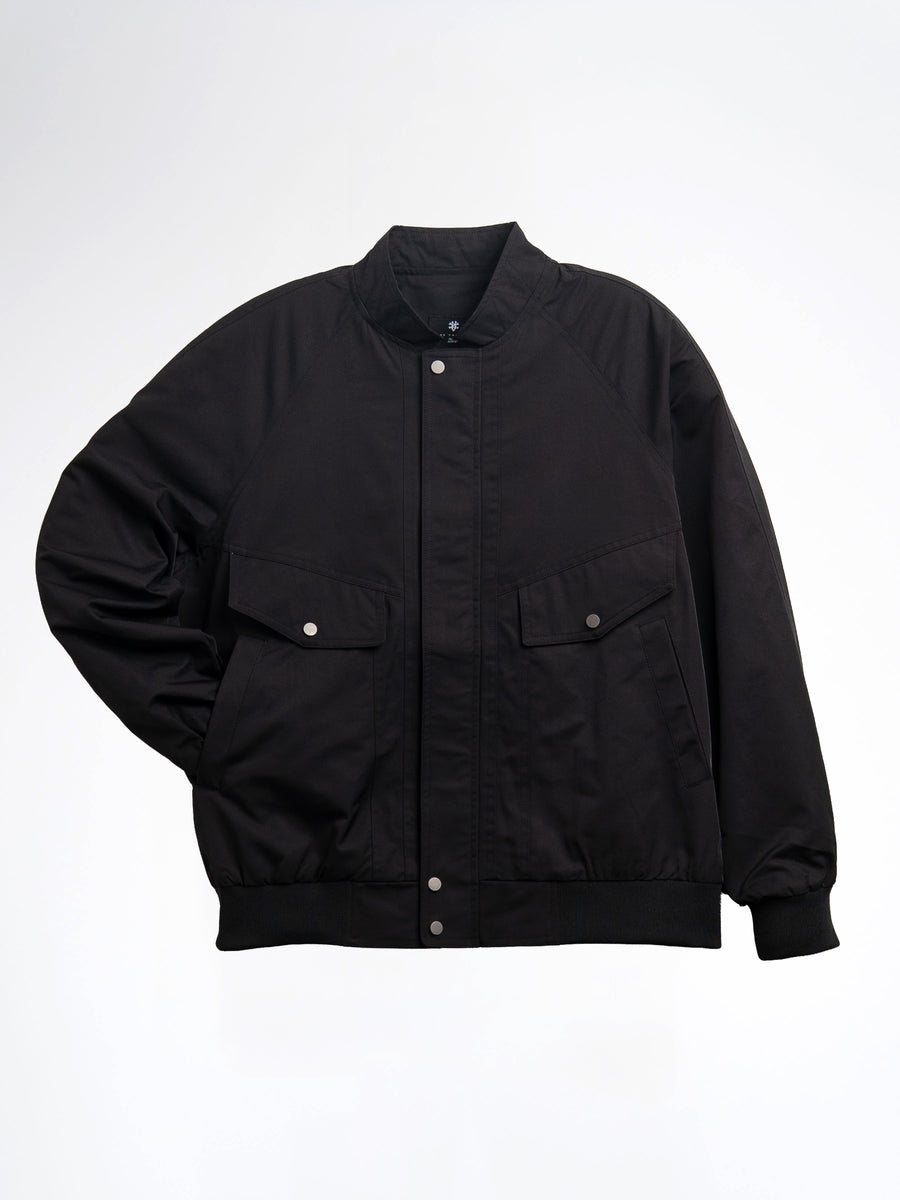 FortisBomberJacketBlackPose - Zeve