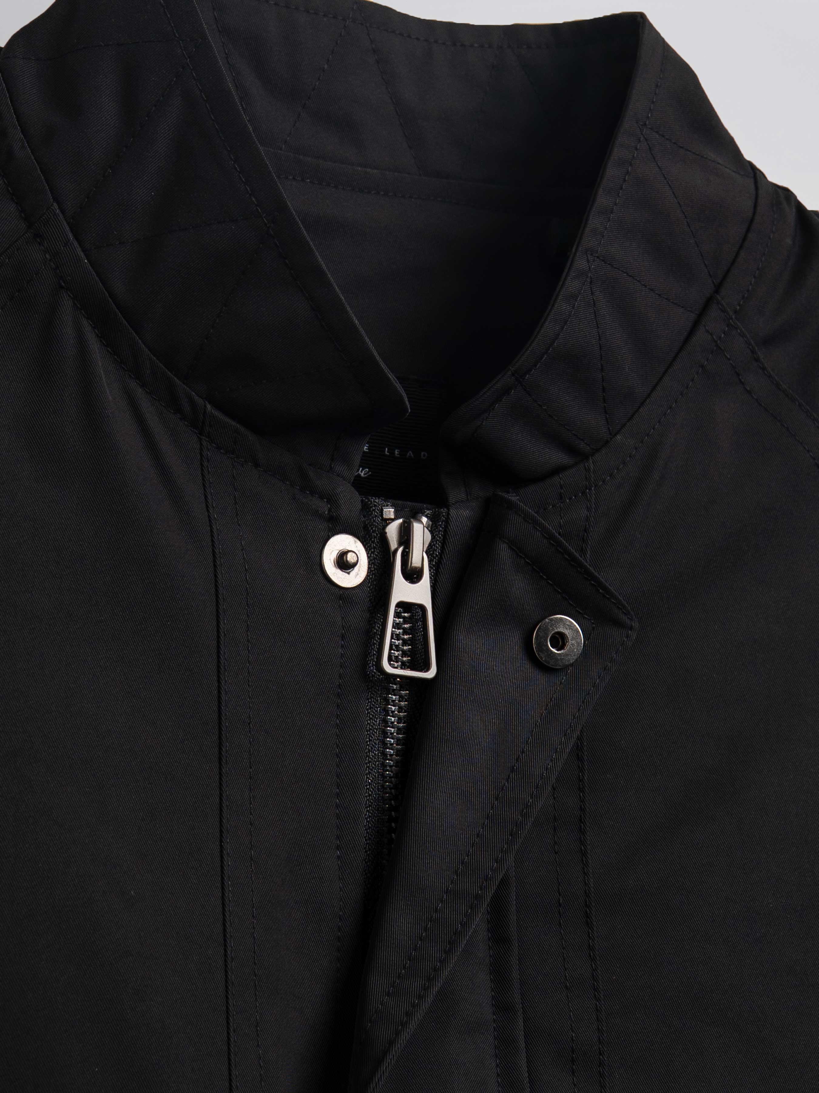 FortisBomberJacketBlackZip - Zeve