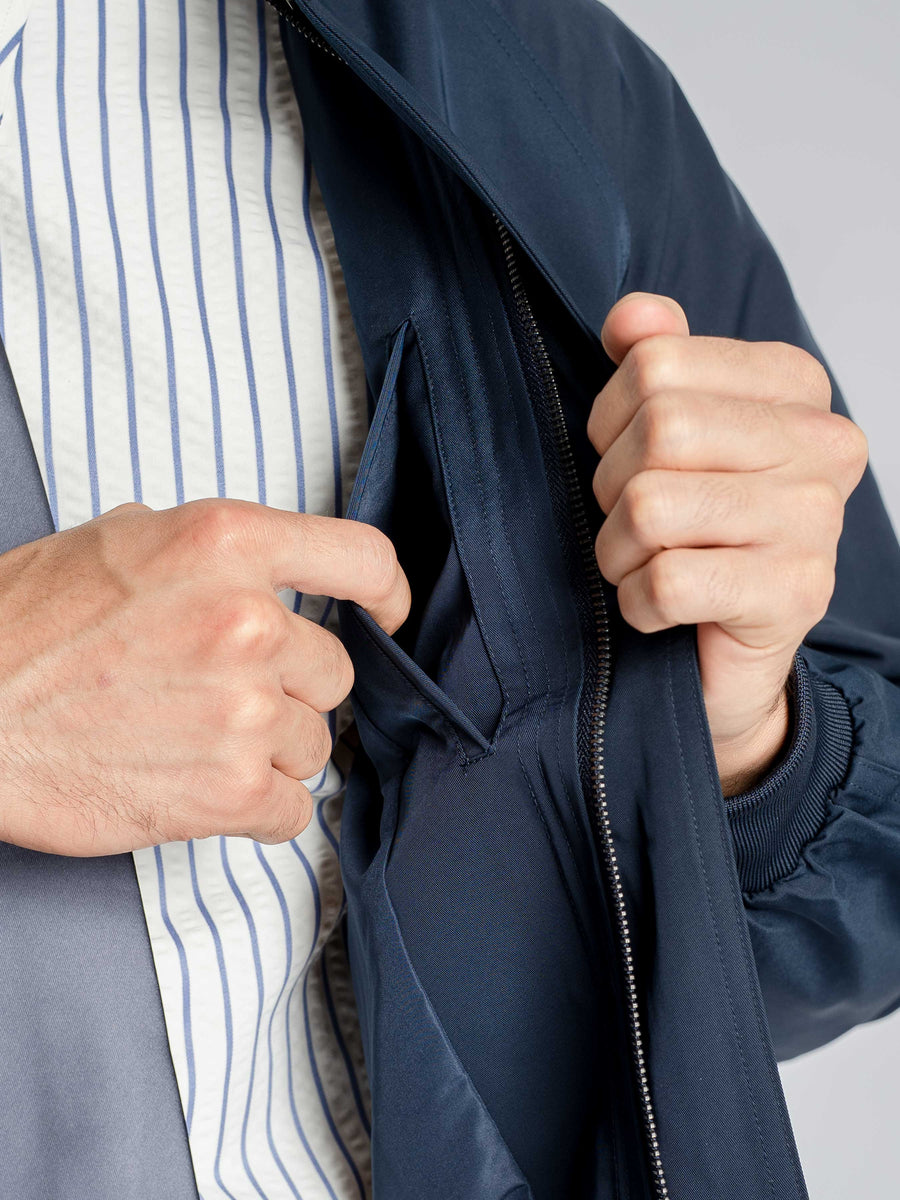 FortisBomberJacketDarkBlueInsidePocket - Zeve