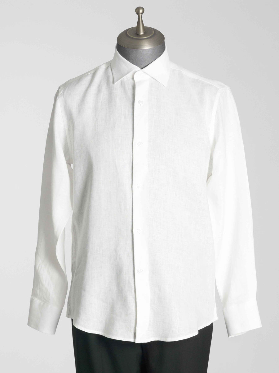 Franco-Linen-Shirt-White-Windsor-Collar-Front_f598fdec-1b58-44c1-8611-9311a238dd9d - Zeve