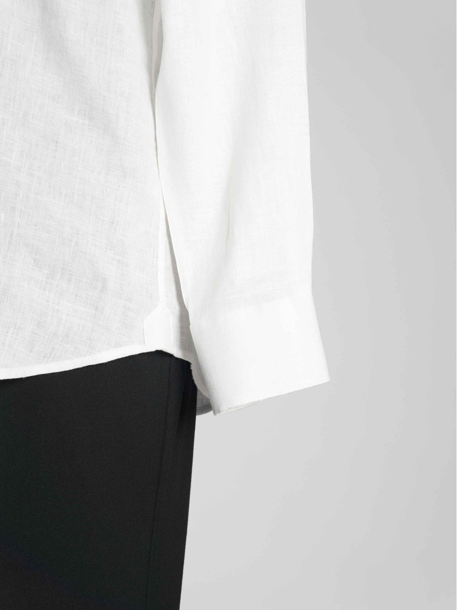 Franco-Linen-Shirt-White-Windsor-Collar-Sleeve_e820b90d-59e8-4032-903c-ae924d17b765 - Zeve