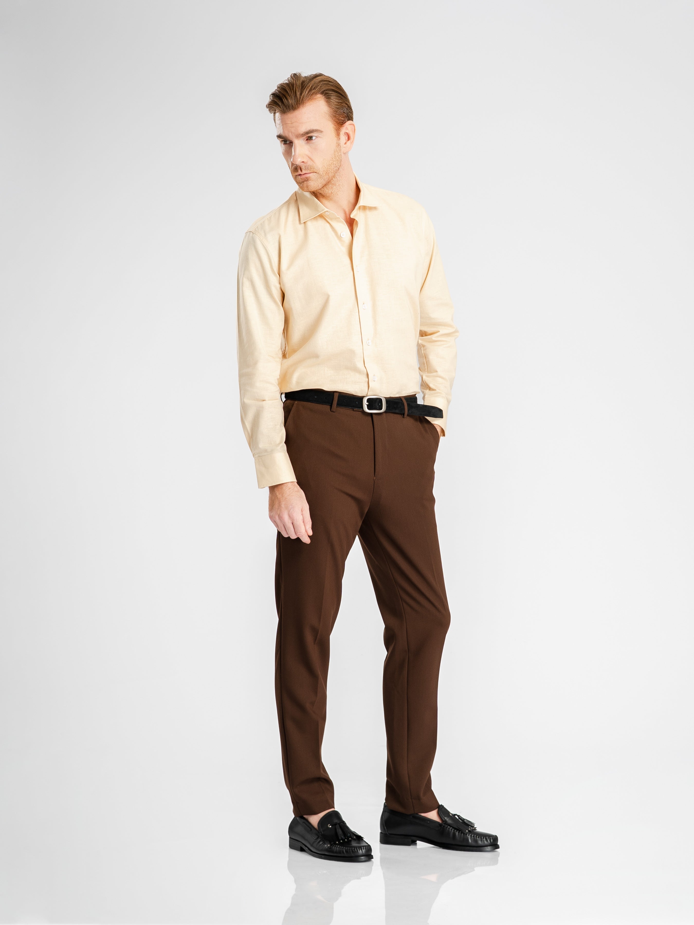 FrancoLinenShirtBeigeWindsorCollar7 - Zeve