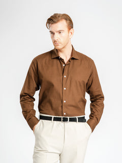 FrancoLinenShirtCoffeeWindsorCollar5_e4a33051-4f46-47cc-b8d7-2b142cd445b0 - Zeve