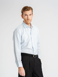 FrancoLinenShirtLightBlueWindsorCollar5 - Zeve