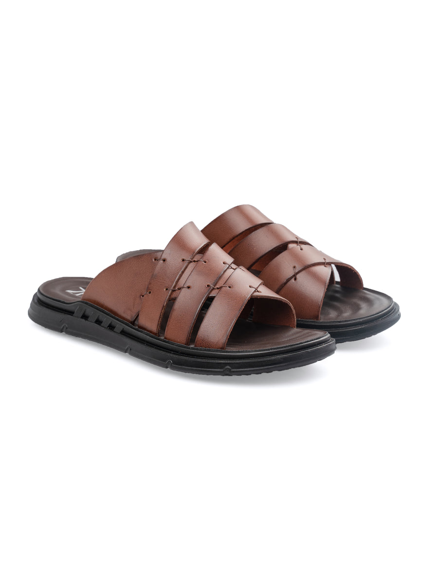 Front-HaelSandal-Coffee - Zeve