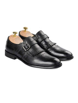 Front-Jean-Single-Monk-Strap-Black - Zeve