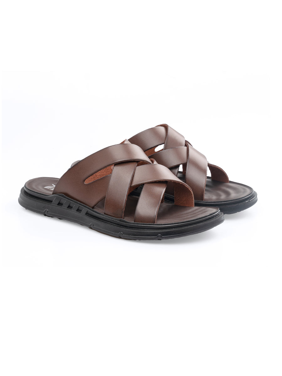 Front-RemySandal-Coffee - Zeve