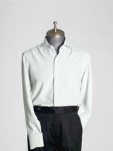 Front-Seersucker-Striped-Shirt-SageGreen - Zeve